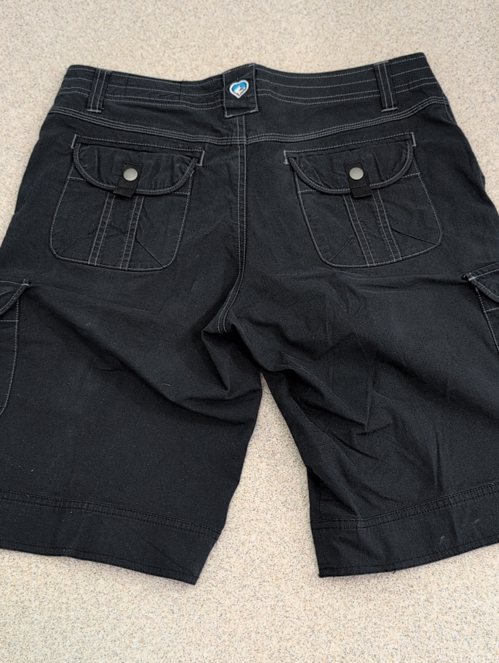 Kuhl Shorts, Cargo Hiking Mountain Culture, Vintage Patina Dye, Blue, Women's 10 - Picture 3 of 13